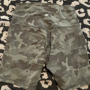 Lululemon align bike shorts camo
